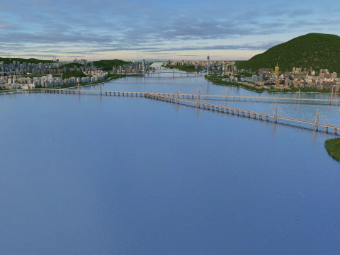 城市建筑 3D 模型