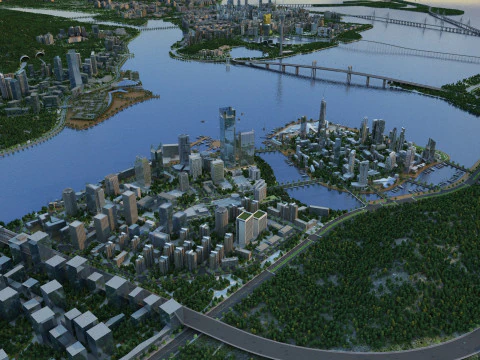 Urban architecture 3D Model
