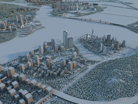 Urban architecture 3D Model