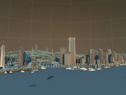Urban architecture 3D Model