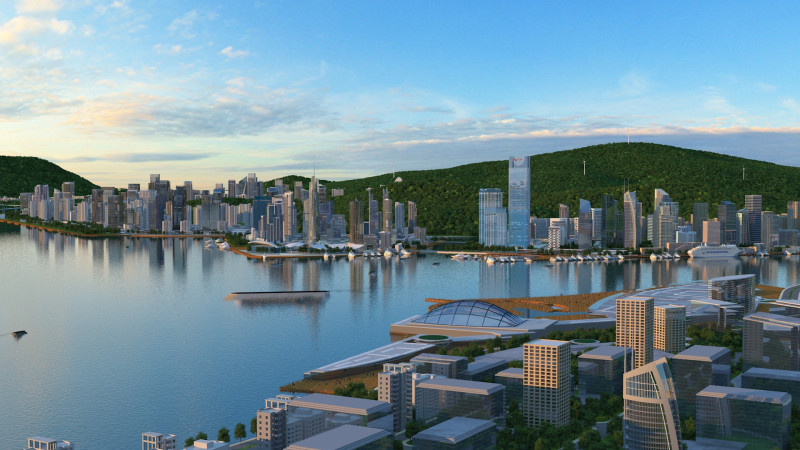 Urban architecture 3D 模型 .c4d .max .obj .3ds .fbx .stl .blend 
