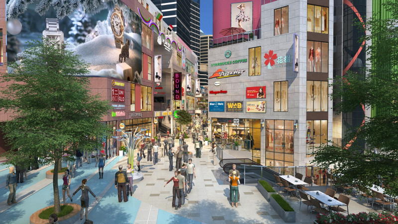 Urban architecture 3D Model .c4d .max .obj .3ds .fbx .stl .blend 