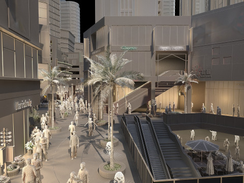 Urban architecture 3D Model