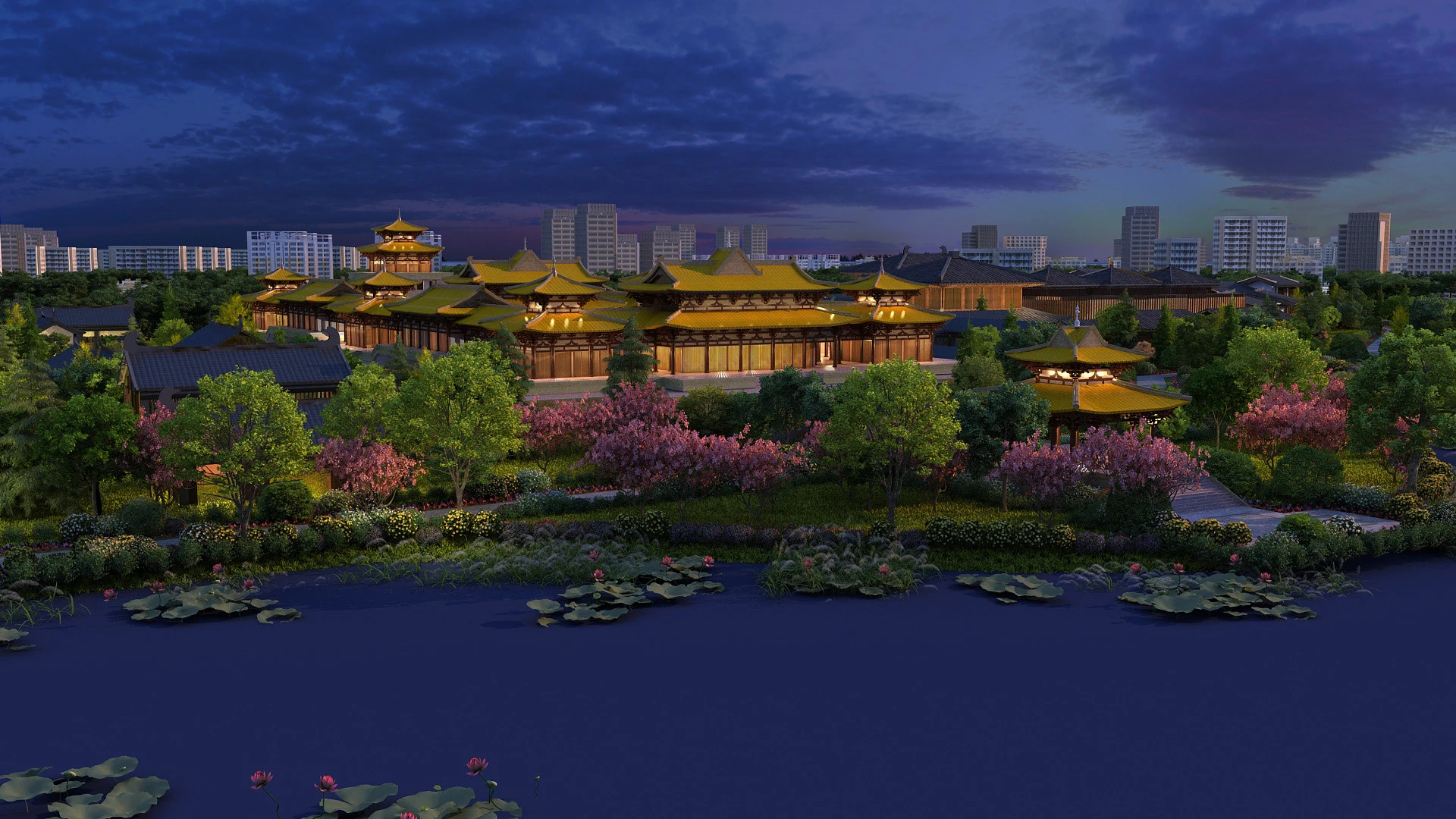 Ancient building 3D Model .c4d .max .obj .3ds .fbx .stl .blend 