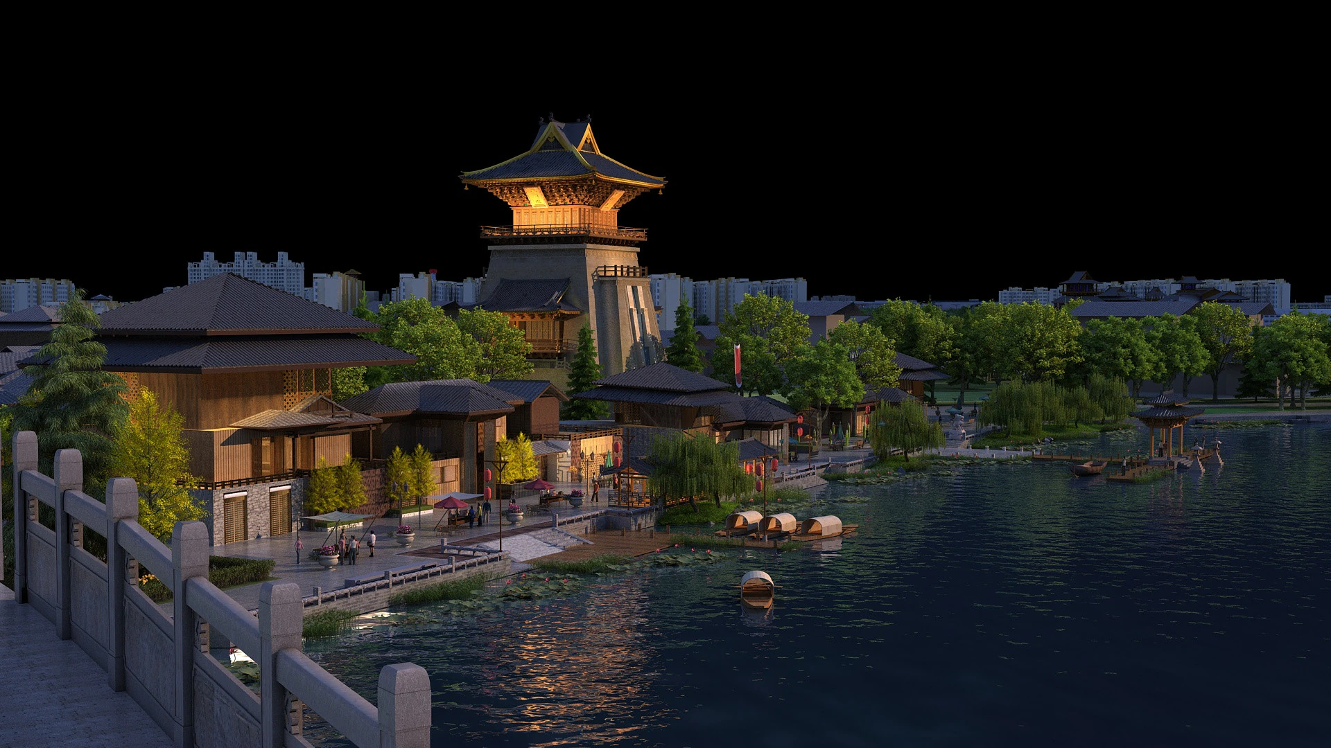 Ancient building 3D Model .c4d .max .obj .3ds .fbx .stl .blend 