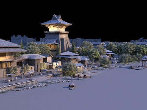 Ancient building 3D 模型
