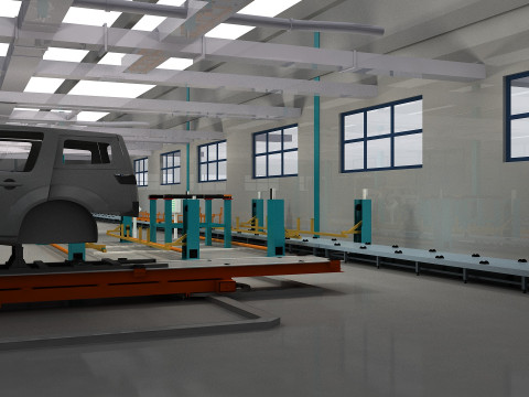 Factory Model 3D