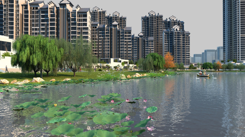 Urban architecture 3D 模型 .c4d .max .obj .3ds .fbx .stl .blend 