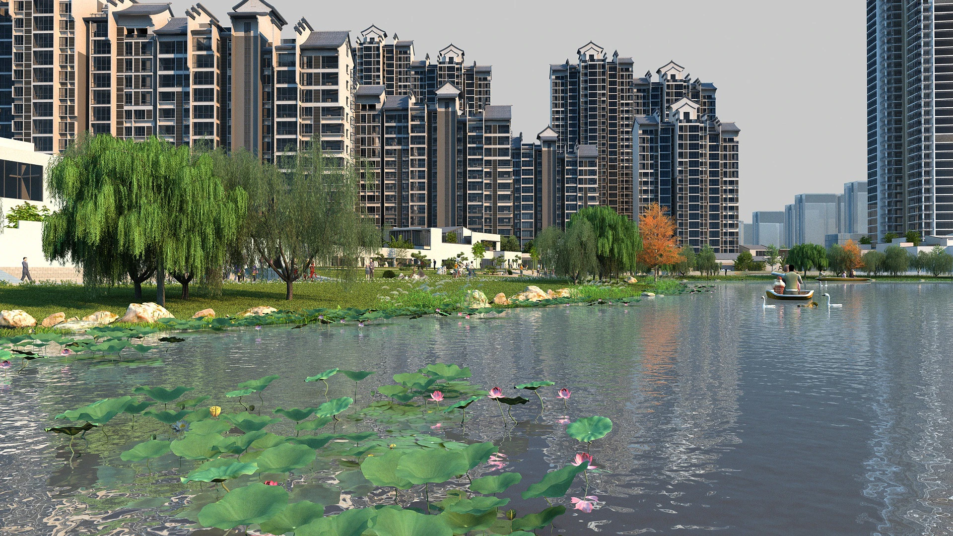 Urban architecture 3D Model .c4d .max .obj .3ds .fbx .stl .blend 