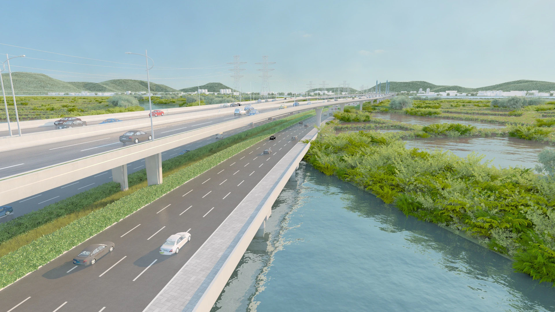 Great bridge 3D Model .c4d .max .obj .3ds .fbx .stl .blend 