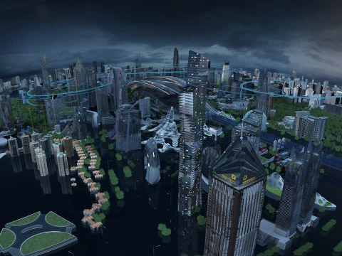 Urban architecture 3D Model
