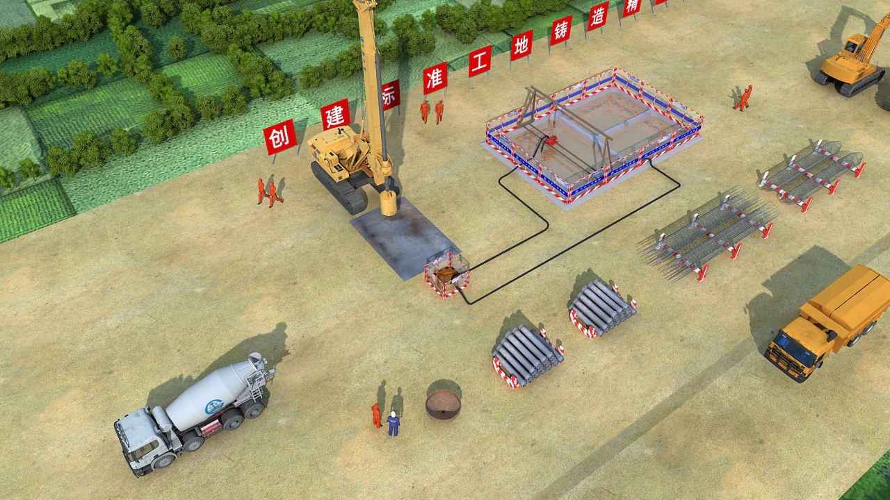 Cantiere Modello 3D .c4d .max .obj .3ds .fbx .stl .blend 