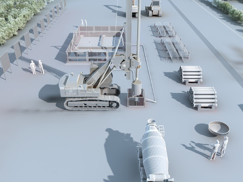 Construction site 3Dモデル