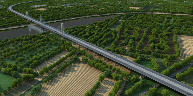 Bridge 3D Model .c4d .max .obj .3ds .fbx .stl .blend 