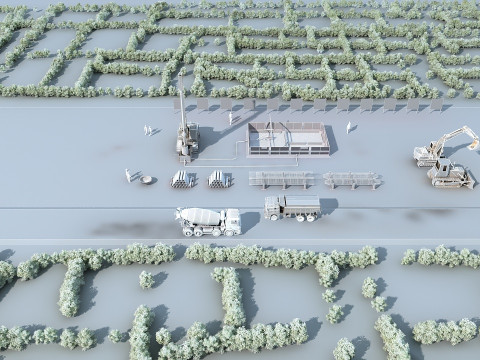 Construction site 3Dモデル