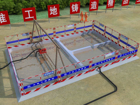 Bouwplaats 3D Model