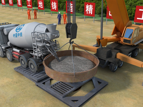 Construction site 3D Model