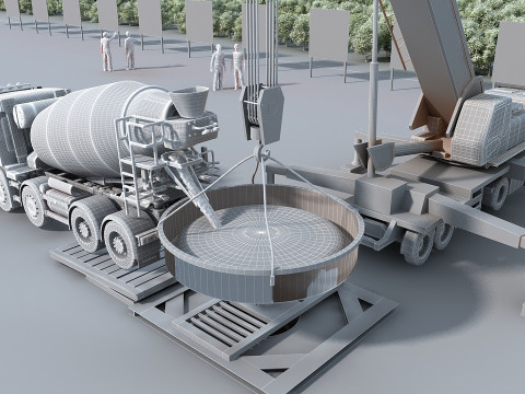 Construction site 3D Model