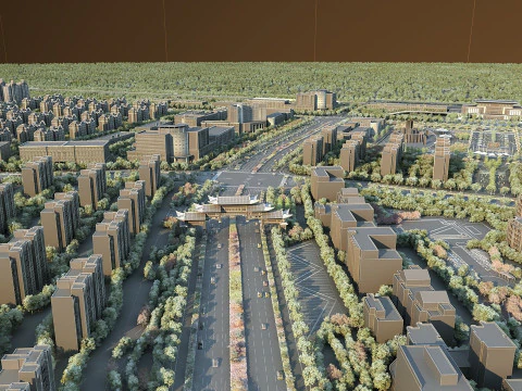 Urban architecture 3D Model