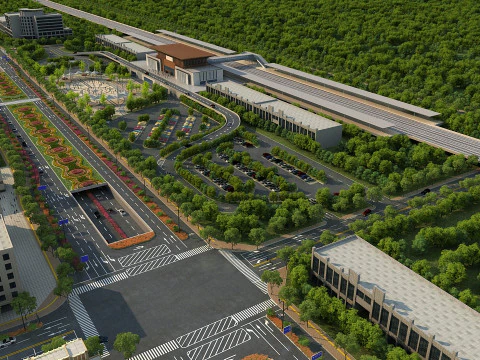 Arquitetura urbana Modelo 3D