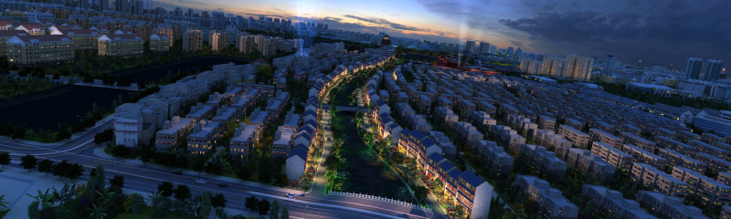 Urban night scene Modelo 3D .c4d .max .obj .3ds .fbx .stl .blend 