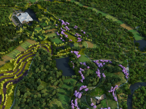 Suburban scenery 3Dモデル