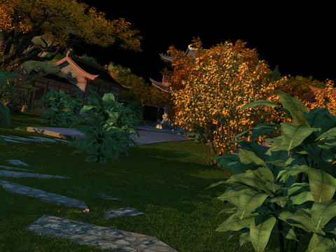 Ancient temple 3D 모델