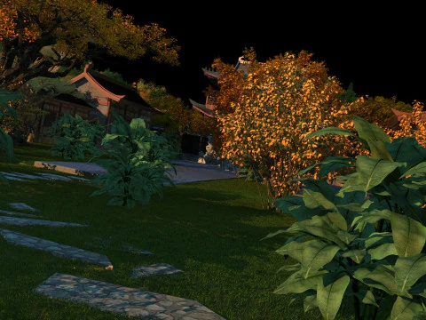 Ancient temple 3D Model