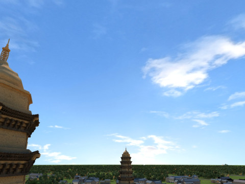 Ancient pagoda 3Dモデル