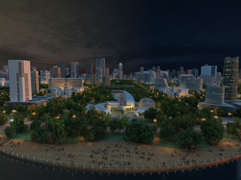 Science and technology city Modèle 3D