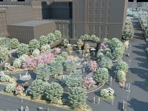 Apartment building 3Dモデル