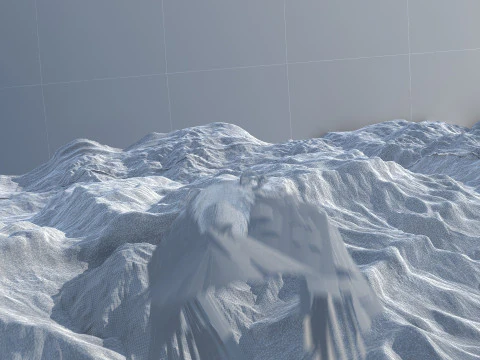 Snowy mountain 3D Model