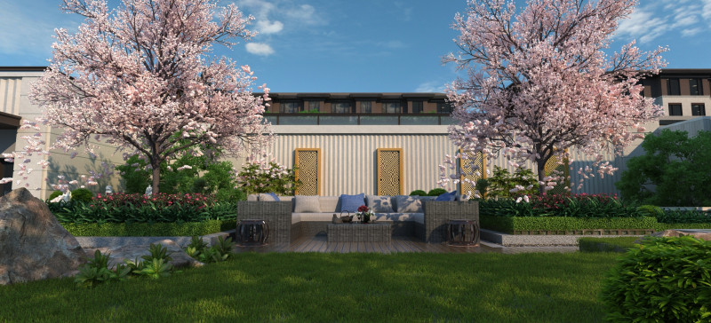 Courtyard 3D Модель .c4d .max .obj .3ds .fbx .stl .blend