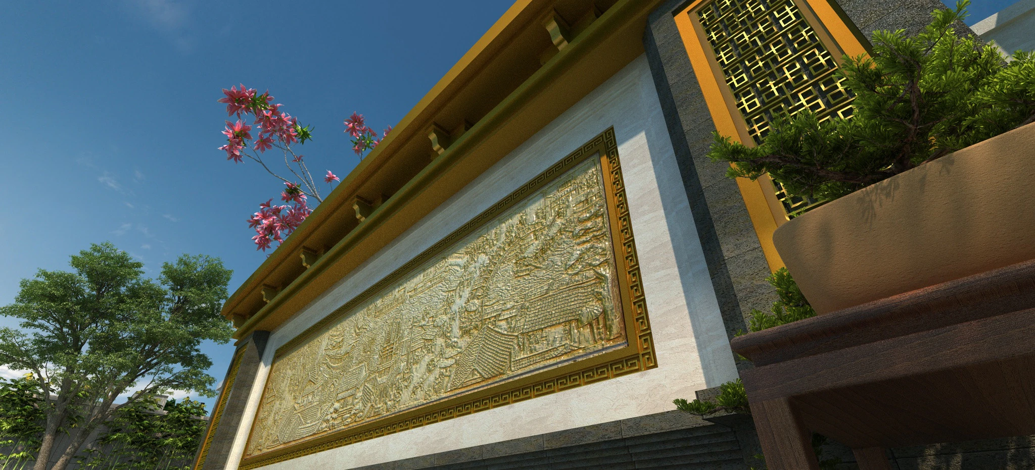 Mural 3D Model .c4d .max .obj .3ds .fbx .stl .blend 