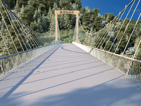 Glass walkway 3D 모델