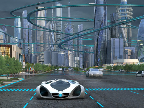 Science and technology city 3D Model