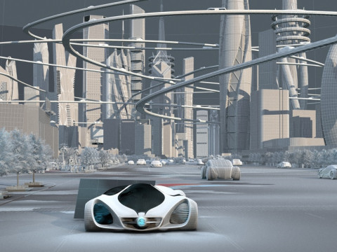 Science and technology city 3D Model