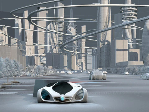 Science and technology city 3D Model