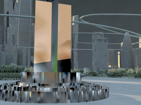 Science and technology city 3Dモデル
