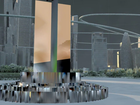 Science and technology city 3D Model