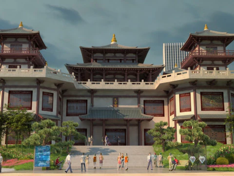 Ancient building 3D Model