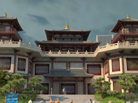 Ancient building 3Dモデル
