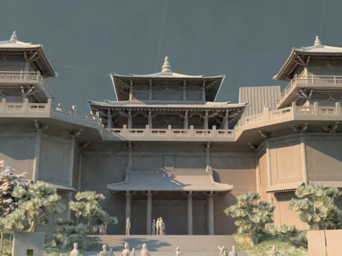 Ancient building 3D Model
