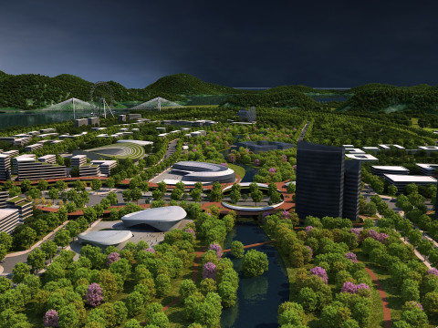 Riverside building 3Dモデル