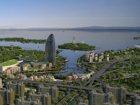 Seaside architecture 3D Модель