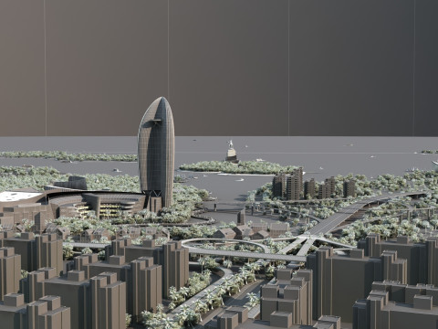 Seaside architecture 3D Модель