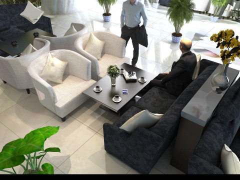 Coffee shop 3D Model