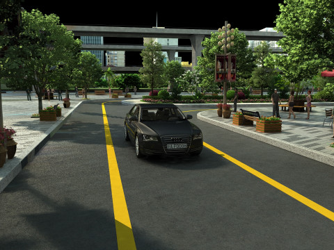 Garage entrance Modèle 3D