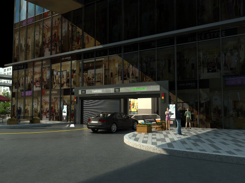 Garage entrance Modèle 3D