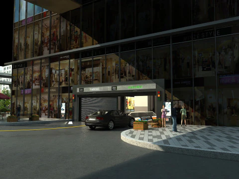 Garage entrance 3D Model